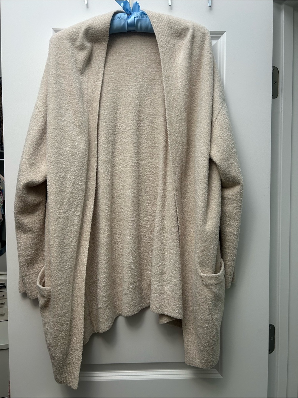 Barefoot Dreams Cream Open-Front Women's Cardigan